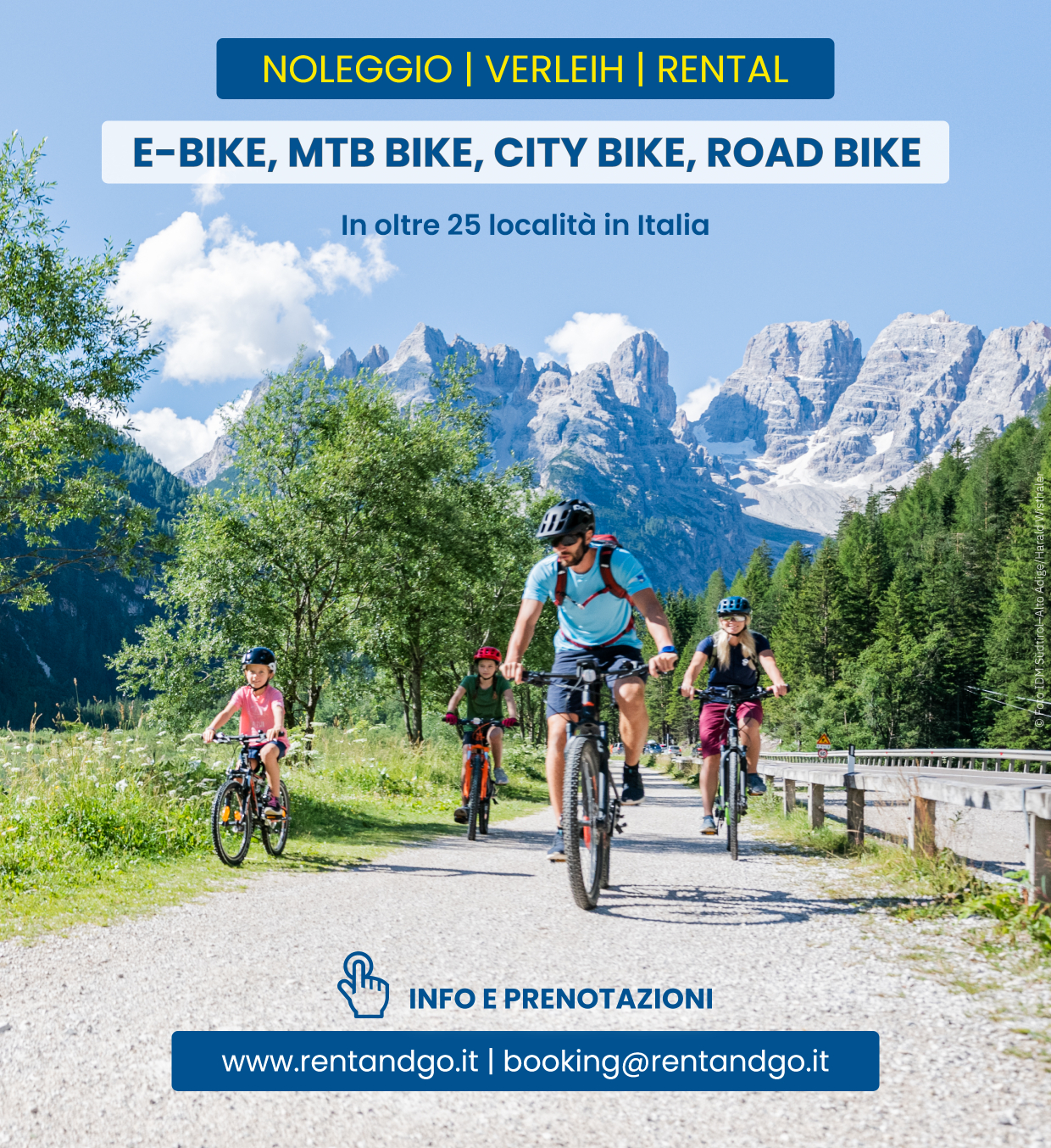 Rent and Go Bike: il noleggio bici ed e-bike in montagna